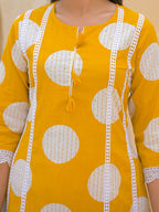 Sunshine Yellow Printed Kurta Set with Dupatta