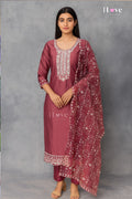 WINE KURTI SET