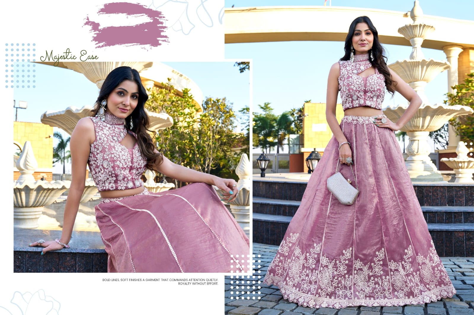 DUSTY ROSE PINK CROP TOP SET